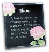 Mum Mirrored Sentiment Plaque